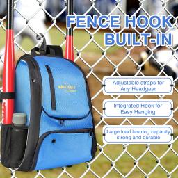 Mochila Feminina de Beisebol Bolsa de beisebol utilitária para crianças Equipamentos esportivos para treinamento Bolsa para luvas de beisebol Artigos para prática de softbol - Image 5