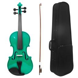 IRIN-Violino de madeira maciça Conjunto com Case Bow, Instrumento de Cordas Profissional, Iniciante para Iniciantes Prática, V-10, 4/4, colorido - Image 3