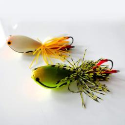 1pc trovão sapo artificial isca de pesca 8 cores duro isca duplo-gancho iscas pesca acessórios - Image 2
