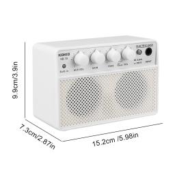 Mini amplificador de baixo bt, 10w, 6,35mm, baixo, acessórios para instrumentos musicais, baixo elétrico - Image 6