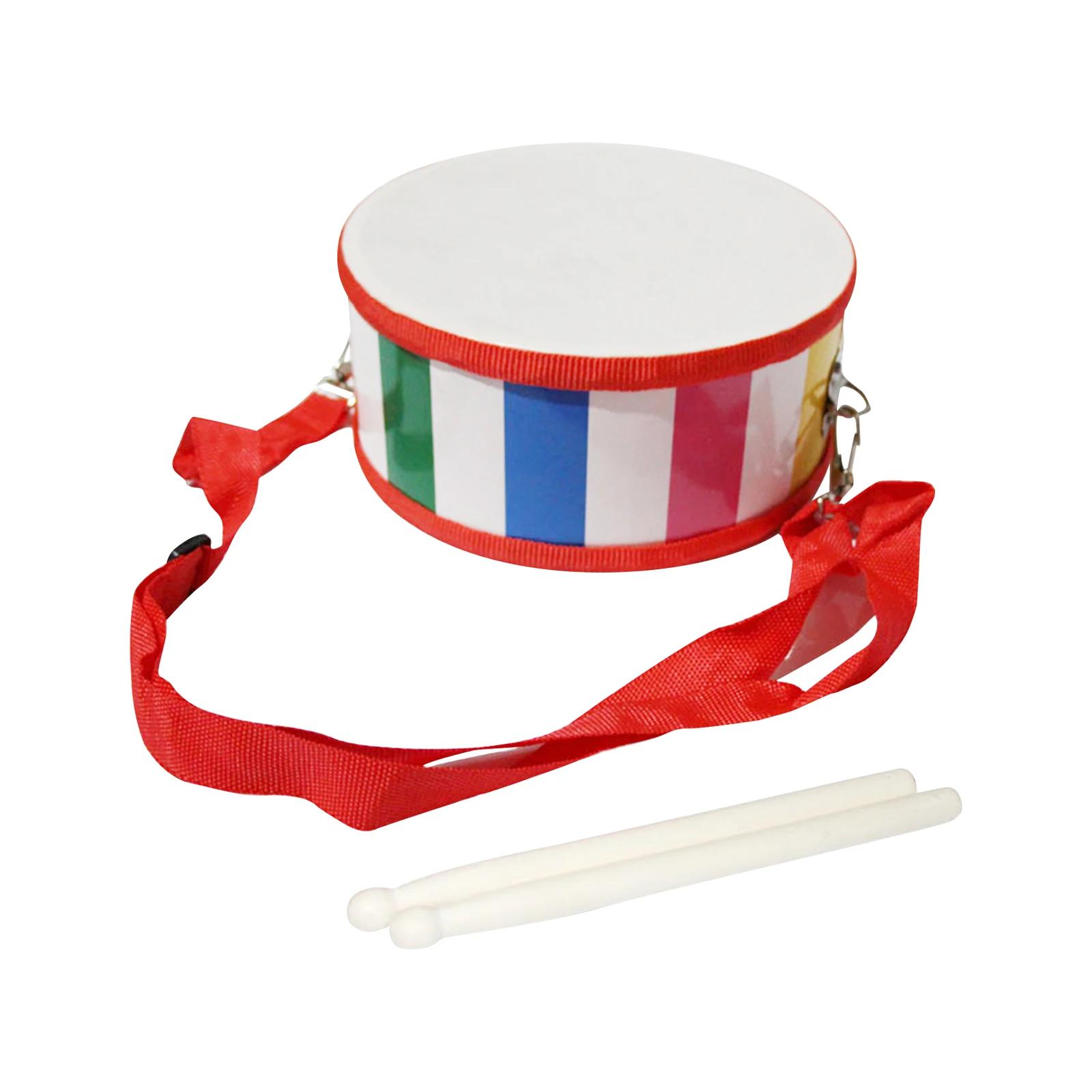 Conjunto de tambor de cintura mão olho coordenação presente aniversário tambor instrumento 2 baquetas educacional sensorial crianças tambor conjunto mão tambor - Image 1