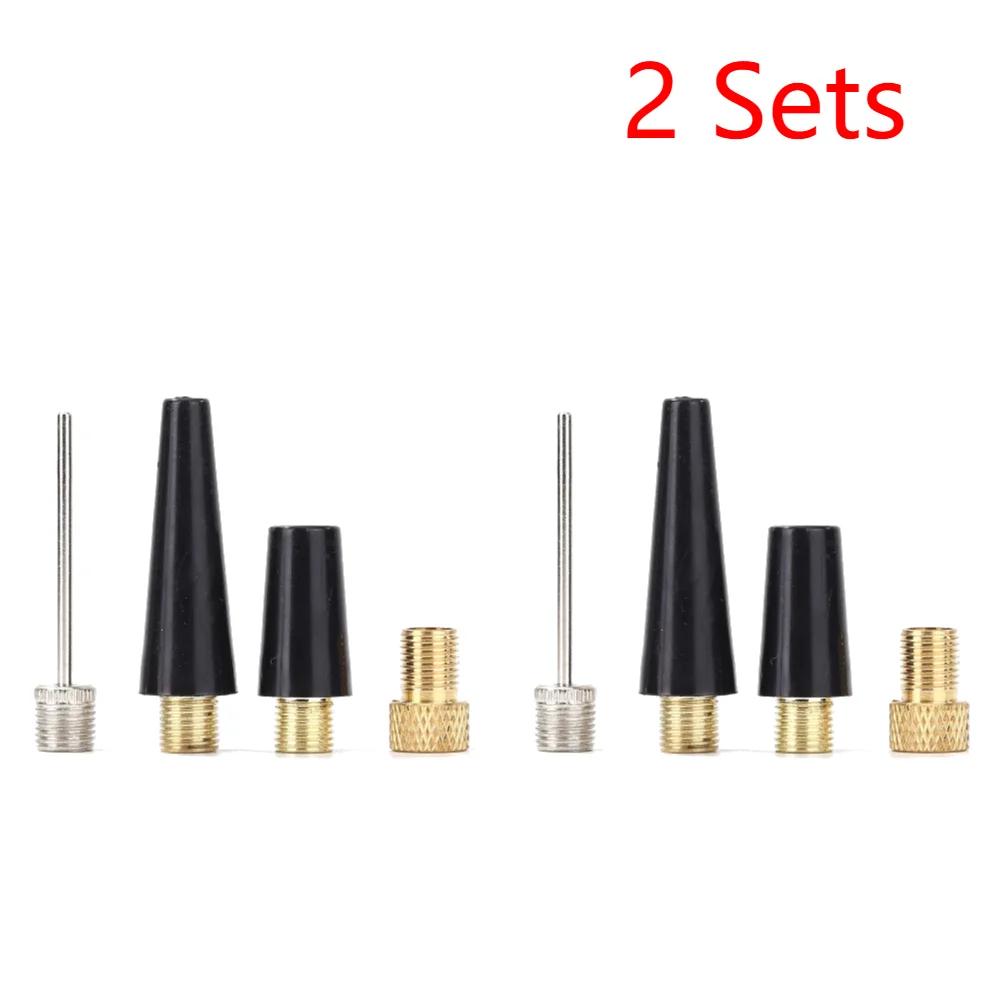 Kit Adaptador de Agulha para Pneu de Bicicleta Bola Bocal Inflar Peças da Bomba Kit Inflador De Tubo De Pneus De Basquete Ferramenta Bomba De Ar 4x - Image 1