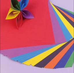 Papel Craft Quadrado Dobrado para Crianças, Papel Origami, Papel Dobrável Artesanal, Artesanato Decorativo Scrapbooking, DIY, 10 cm, 15 cm, 20cm, 80Pcs - Image 3