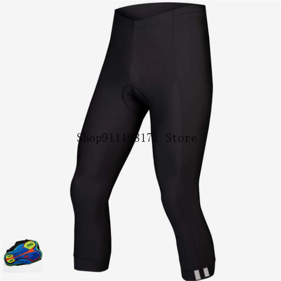 Velo térmico Ciclismo Calças e Calças Justas para Homens, Calças Bib, 20D Gel Pad, Calças de bicicleta, Inverno, 3/4 Comprimento - Image 1