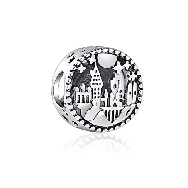 Miniso Disney 925 Prata Dinossauro Chapéu Charme Pingente 3mm