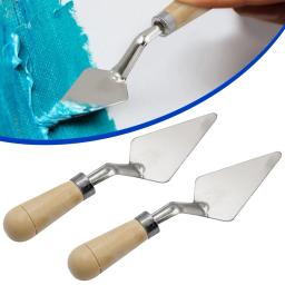 Espátula para tinta a óleo, 2pcs, ferramenta raspador, espátula para o artista, paleta, mistura de óleo, textura do pigmento - Image 2