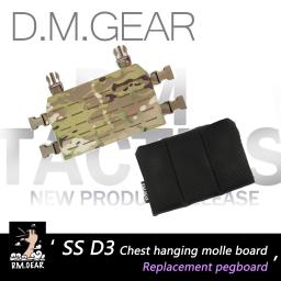 Equipamento tático Substituir Pendurado Molle Board, Ss Peito Colete, Placa de Transportador Tático D3, Airsoft Paintball engrenagem Acessório - Image 2