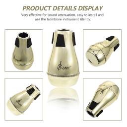 1pc abs silenciadores de trombone criativo alto trombone mudo reto instrumento musical sordine - Image 4