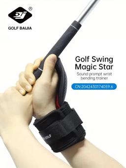 BaiJia Golf Chipping Corretor de Ângulo de Pulso Golf Swing Training Aid Hold Wrist Brace Band Trainer Corrector para Todos os Golfistas - Image 4