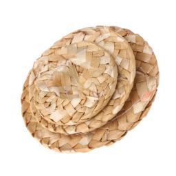 Mais novo 1pc artesanal palha tecido chapéu ajustável para papagaio aves acessórios moda dropshipping - Image 6