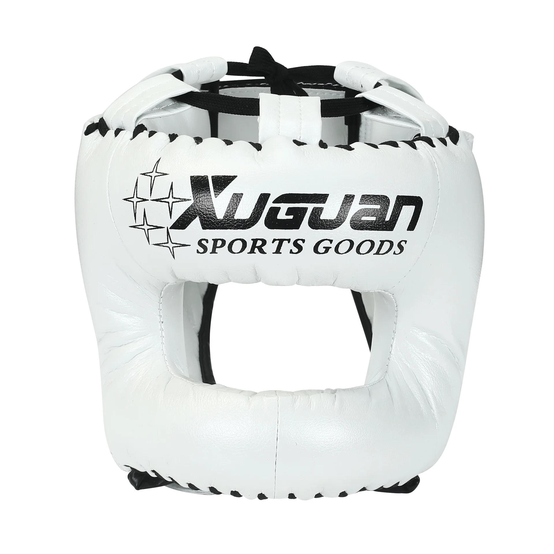Feixe Fechado Proteção Completa Sanda Capacete, Boxe Fighting Head Guard, Adulto boxe Head Cover, Karate Taekwondo Capacete - Image 1