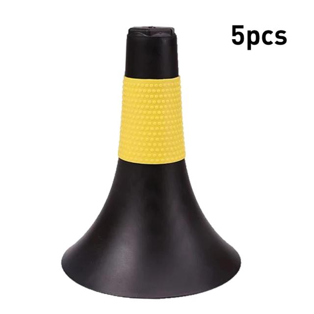 Cones de Treinamento Agility com Marcação em ABS Flexível para Futebol e Basquete - 5 Peças de 9 Pol (23 cm)