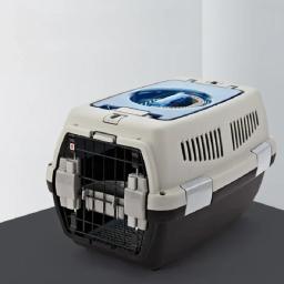 Pet Air Transport Pet Cage, Caixa plástica para cães grandes, Portadora de viagens portátil - Image 2