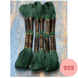 Dmc multicolorido algodão linhas ponto cruz fio costura skeins bordado kit diy ferramentas de costura 6 peças/set 8 metros artes artesanato tricô materiais de artesanato para criatividade bordado alta qualidade - Image 2