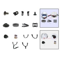 Peças capacete de hóquei, acessórios esportivos, simples e fácil de instalar - Image 5