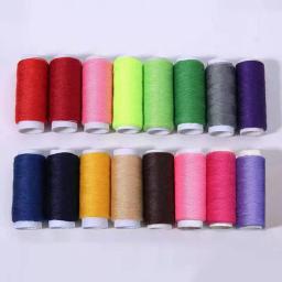 Kit de linha de costura de poliéster para mão e máquina, carretel para costurar, bordados, casa, 200 jardas, 10pcs por conjunto - Image 1