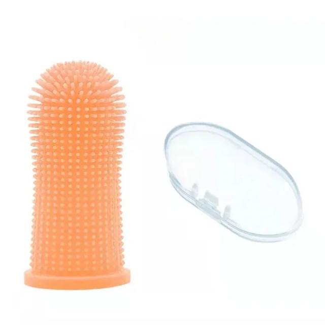 Escova de Dentes Ultra Macia para Pets: Cuidados Dentários e Combate ao Mau Hálito com Silicone Atóxico para Cães e Gatos