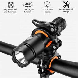 Suporte Seguro Multi-funcional Ajustável, Borracha Conveniente, Rotação de 360 Graus, Caça Acessórios Da Bicicleta, Frente - Image 2