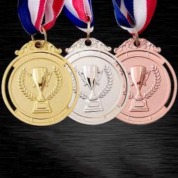 Metal Award Medalhas com Fita Do Pescoço, Ouro, Prata, Bronze, Prêmios, Esportes, Jogos De Competição, Presentes De Lembrança, 1Pc, 3 Pcs, 2 Pcs, 1Pc - Image 2