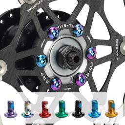 12pçs parafusos torx de rotor de freio a disco de bicicleta t25 m5x9mm, parafusos de fixação de bicicleta de estrada de aço inoxidável, acessório colorido de ciclismo, peça mtb - Image 2