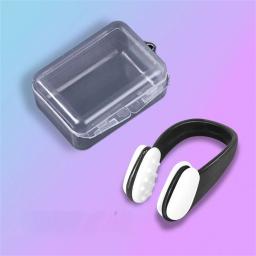 Natação Nariz Clipe com Caixa, Ambiental Soft Silicone Nose Clip para Crianças e Adultos, Natação Esporte Mergulho Equipamento de Proteção, Iniciante - Image 3