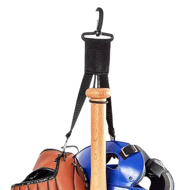 Suporte Prático para Equipamentos de Softball e Beisebol com Gancho Leve e Clips para Luvas