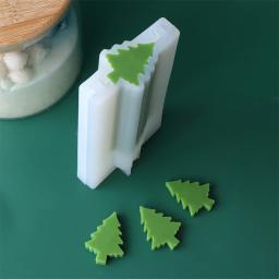 Natal tubo de silicone coluna sabão vela molde mini boneco de neve sino floco de neve forma da árvore de natal incorporar sabão fazendo suprimentos molde de tubulação - Image 6