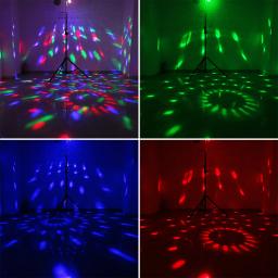 ALIEN Luz de bola de discoteca giratória RGB controlada por controle remoto ativada por som para festas de DJ, casamentos, danças de Natal, aniversários e shows de casamento. - Image 5