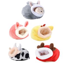 Hamster gaiola roedores rede coelho cama casa suprimentos cobaias furão ninho de veludo dormir cama quente pequenos itens para animais de estimação - Image 1