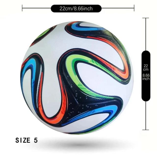 Bola de Futebol Profissional PU Sem Costura Tamanho Oficial 5