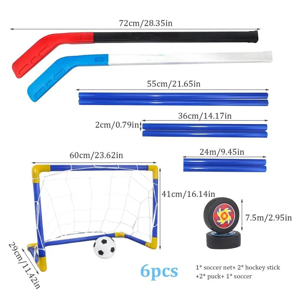 Mini Hockey Hover Soccer Set para crianças, bola de quintal ao ar livre, anti-colisão, alta elasticidade, 2 em 1, presente - Image 1