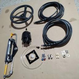 Kit de Direção Hidráulica Externa Barco Sistema Marinho, Cilindro Hidráulico, Bomba Leme, 150HP - Image 3