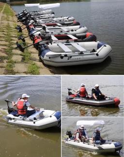PVC Barco de Pesca com 360 ° Paddle Set, desgaste colisão resistente, 3 + Air Deck, Câmara de Ar, Caiaque, Rafting, Marinha Acessório, 1,2 milímetros - Image 6