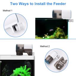 Alimentador automático de peixes com temporização, inteligente Aquarium Food Dispenser, silencioso, impermeável, elétrico, automático, 200ml - Image 5