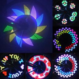 Luz led colorido 32-bicicleta bicicleta 32 padrão ciclismo pneu raios decoração lâmpada - Image 6