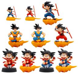 Figura de anime dos desenhos animados dragon ball z crianças brinquedos boneca kawaii goku modelo acessórios brinquedo das crianças presente figuras ação hobbies - Image 1