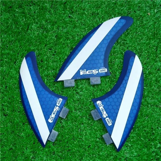 Prancha de Surf BiLong-FCS ARC em Fibra de Vidro com Núcleo Thruster Tri-fin – Conjunto com 3 Peças para Alto Desempenho
