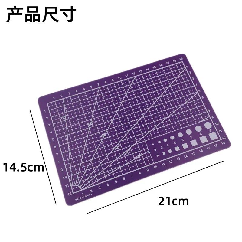 Double Side Craft Cutting Mat, Tábua de Corte, Almofada de Costura, Artista Carving Tool, Artesanato Artesanal, DIY Props, Logotipo Personalizado, 6 Cores, A5, Novo - Image 1