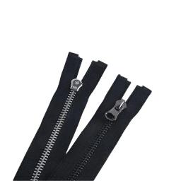 Metal Auto Bloqueio Zíperes para Costura, Open e Close-End, Jaquetas e Vestuário, Acessórios de vestuário, DIY, 50-80cm, 5 #, 2PCs - Image 6