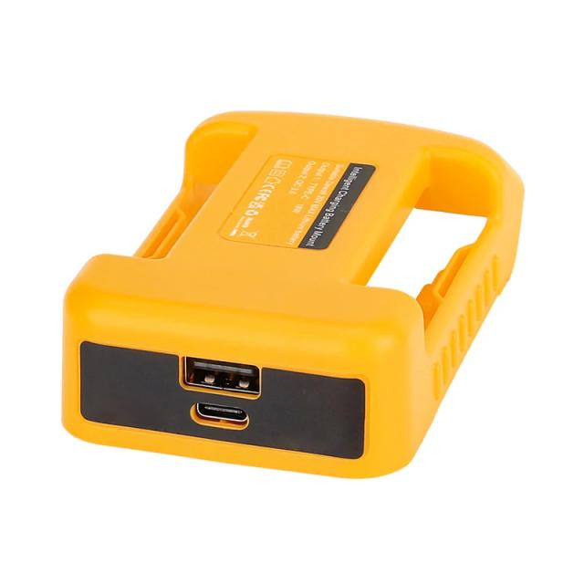 Suporte de Bateria para Cinto com USB e Carregamento Rápido para Dewalt 18V e 20V Li-ion