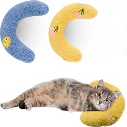 Almofada em forma de U para animais, travesseiro para cães e gatos, proteger a coluna cervical, macio e confortável, filhotes e cama de gato, brinquedo - Image 1