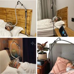 Máscara Hanger Tubo Lift Pipe Suporte, CPAP Acessório, Dobrável, 360 ° Rotable, Sob Colchão Pendurar, BIPAP APAP Tubing, Mangueira Titular - Image 4