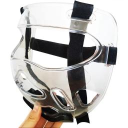 Clear Taekwondo Face Guard para Homens e Mulheres, Capa de Engrenagem Destacável, Protetor De Espessamento, Artes Marciais, Boxe, Engrenagem - Image 1