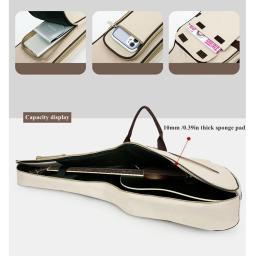 Impermeável guitarra acústica Gig Bag, Soft Case com alça de pescoço, estofamento grosso, 40 polegadas, 41 polegadas, 10mm - Image 4