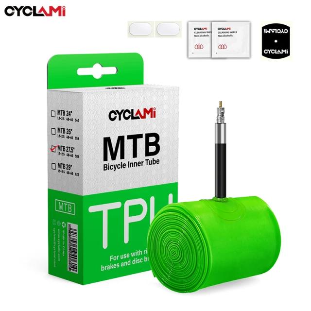 Cyclami Tubo Interno de Bicicleta Ultraleve TPU 26/27.5/29 Polegadas Válvula Francesa