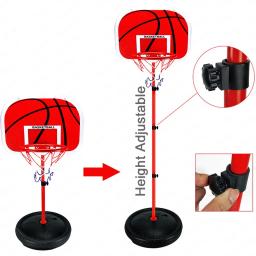 Rack de basquete ajustável, de 63-165cm, para 1-14 anos, crianças, bebês, áreas internas, esportes, bola de fundo, brinquedo de shoot - Image 3