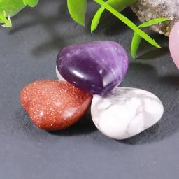 Pedras Naturais e Cristais para Colar, Coração Grande, Pedras Preciosas do Amor, Decoração DIY, Minerais Reiki de Cura, S16, 20x10mm, 1 Pc - Image 3