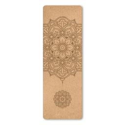 Natural Cork TPE Impresso Yoga Mat com Saco, Antiderrapante Esterilla Pad, Absorvente de Suor, Home Fitness, Ginástica, Pilates, 4mm - Image 6