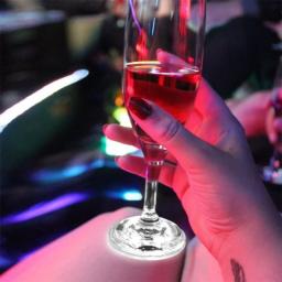Luminous Garrafa Adesivos Luzes, LED Coaster, 6cm Lâmpadas para Xmas Bar, KTV, Festa de Casamento, Cocktail Drink Copos, Decoração Vaso, 20 Pcs, 1Pc - Image 2