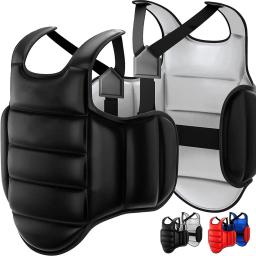 Boxe karate peito guarda colete mma kickboxing corpo volta protetor artes marciais wtf taekwondo equipamentos muay thai homens crianças - Image 1